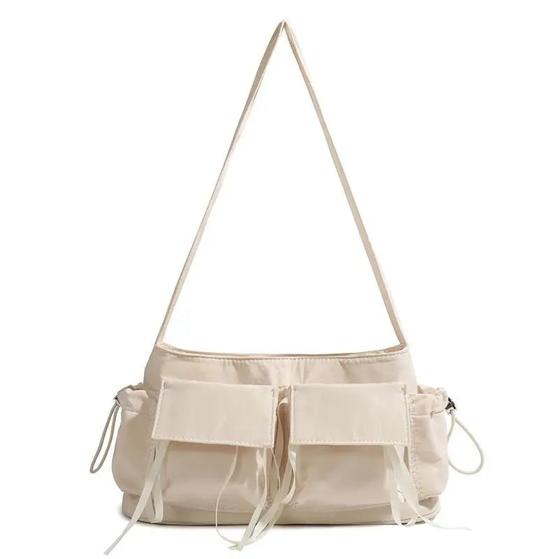 Lunivop Nylon Blue Shoulder Bags Purse Women New Hot Girls Pocket Chic Casual Handbag Female Harajuku Aesthetic Underarm Bag Y2k