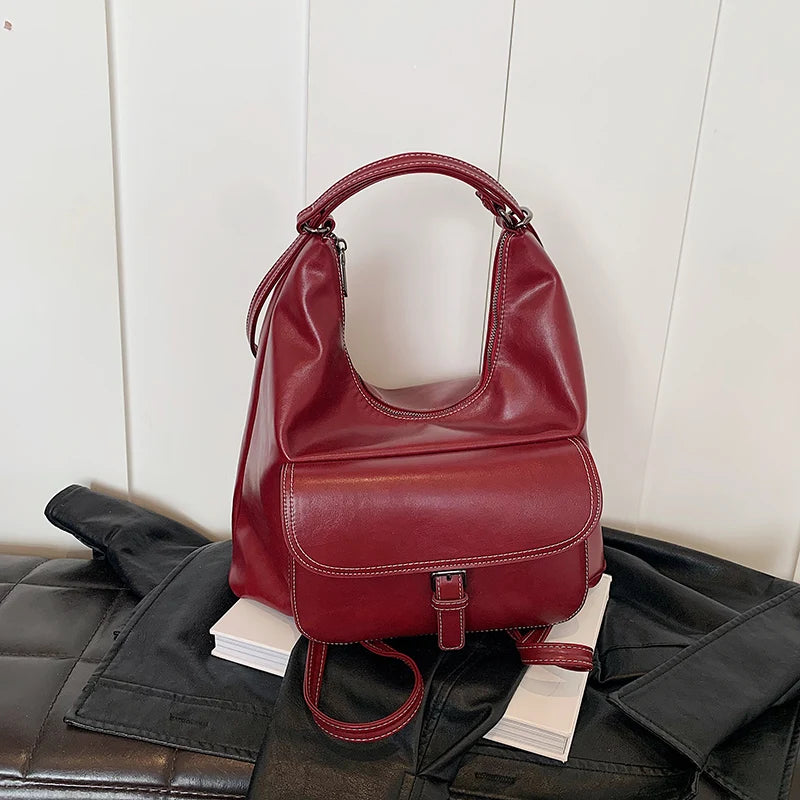 Lunivop   Large Capaci Women's Underarm Bag Vintage Retro Sle Single oulder Tote Bag for Autumn 2024 Trendy Double oulder Bag