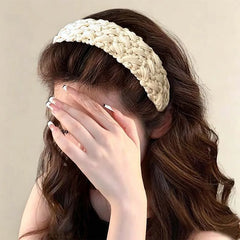 Lunivop  New Fashion Wide Side Headband For Women Classic Solid Color High Cranial Headband Casual Party Hair Accessories