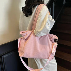 Lunivop  Casual and Lazy Style Bag for Women, Autumn and Winter New Fashion Corduroy Tote Bag, Large Capacity Commuter Shoulder Bag, Underarm Bag, Crossbody Bag