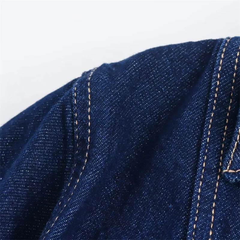 Lunivop Blue Denim Shirt Woman Short Sleeve Cropped Shirt Women Summer Short Tops Woman Streetwear Y2k Stylish Women's Blouses