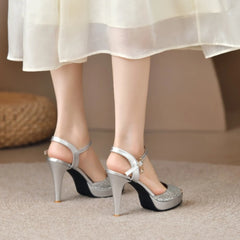 Lunivop  Gold Platform Sandals Women New High Heels Women Wedding Shoes Fashion Peep Toe Sandalias De Mujer