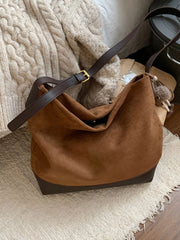 Lunivop  New Autumn Winter Korean Tote Single Shoulder Underarm Bags Retro Faux Suede Large Capacity Crossbody Bag for Women
