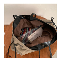 Lunivop  Retro Large Capacity Canvas Tote Bags for Women New Fashion Casual Single Shoulder Hand-held Commuting Bag