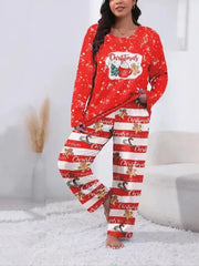 Lunivop  Plus Size 1XL-5XL Fashion Winter Outfit Clothing Sets Flannel Pullover Warm Thicken Little Bear Graphical Round Neck Outfit Sets