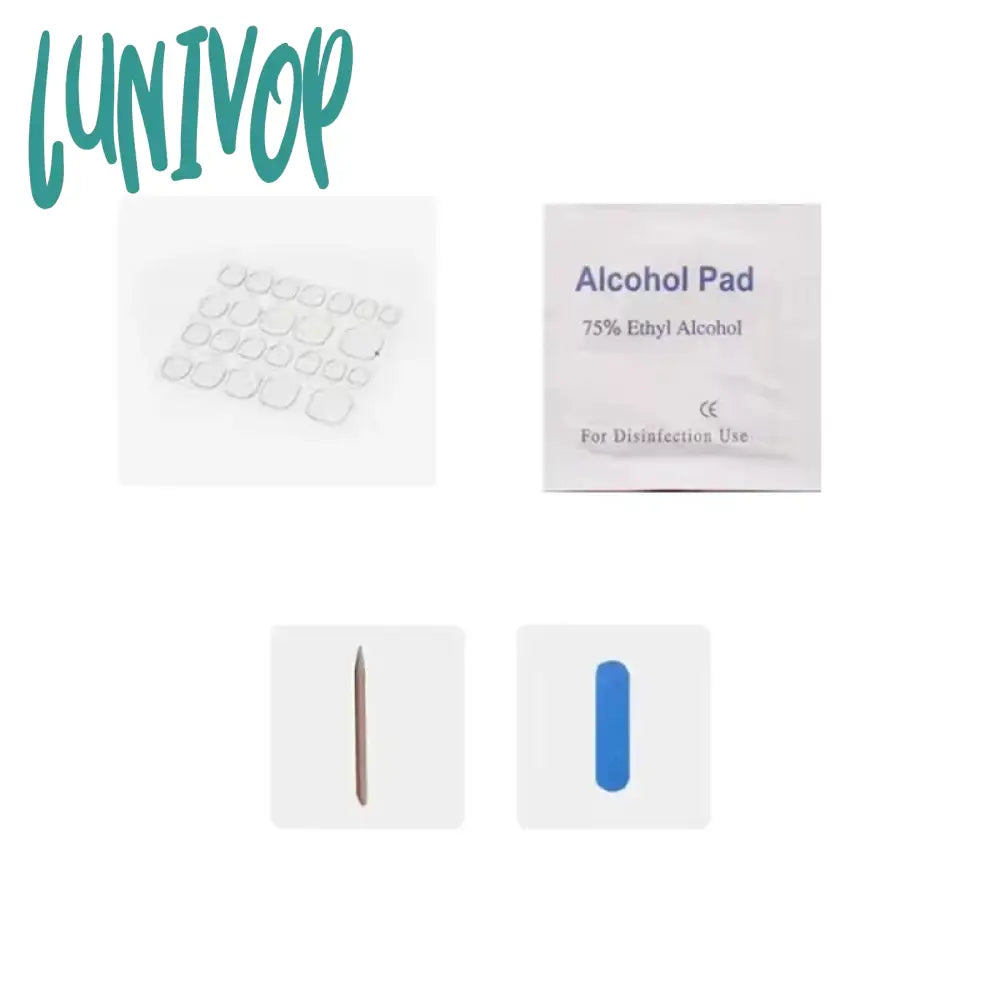 Lunivop 10Pcs Wearable Handmade Press On Nails Blue Y2K Designed Fake Nail Reusable Artificial