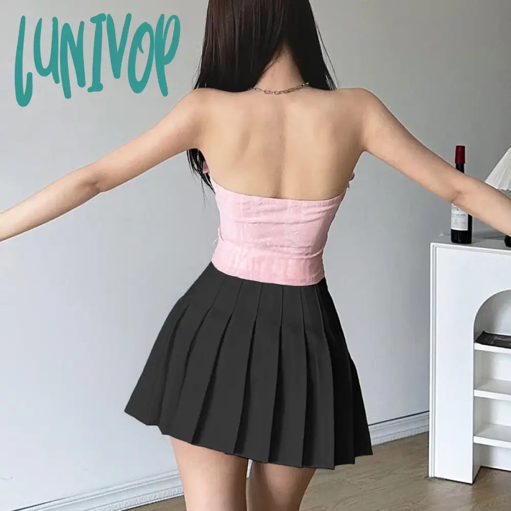 Lunivop 2024 Spring New Pink Sweet Gentle Cute All-Match Sexy Hot Street Cool Women’s Thin