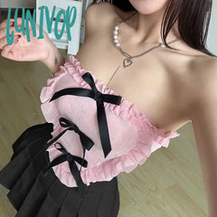 Lunivop 2024 Spring New Pink Sweet Gentle Cute All-Match Sexy Hot Street Cool Women’s Thin