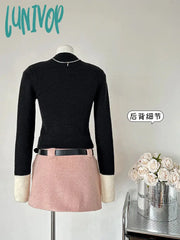 Lunivop Autumn Winter Woman Cute Core Korean Kawaii Jumper Turtleneck Sweater 2000S Aesthetic