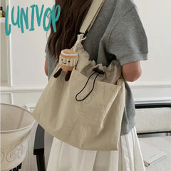 Lunivop Casual Nylon Womens Shoulder Bag Large Capacity Fashion Vintage Tote Designer Commuter