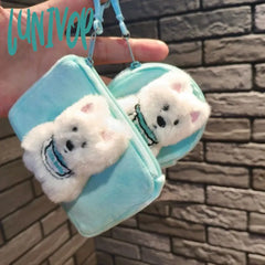 Lunivop Cute Doggy Womens Wallet Small Blue Kawaii Fashion Casual Coin Purse Original Short