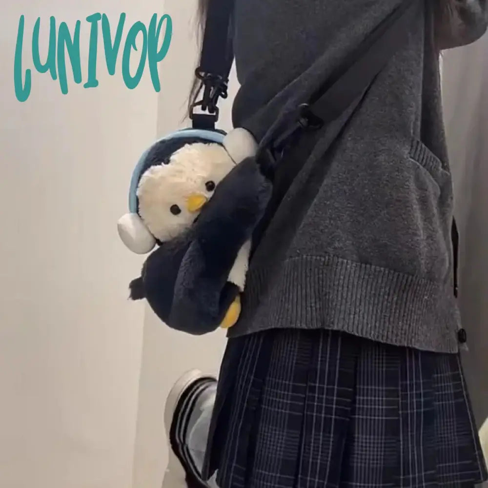 Lunivop Cute Womens Shoulder Bag Plush Fluffy Sheep Doll Casual Fashion Crossbody Kawaii All-Match