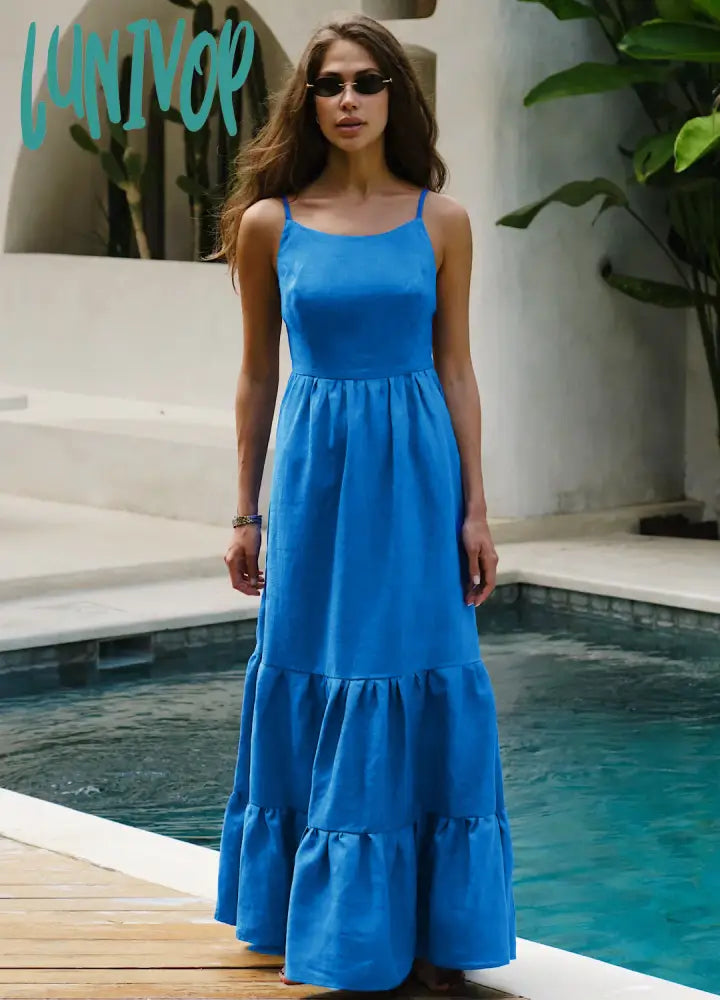 dress to impress divine being Strap Dress 2024 Hot Sexy Backless Strap Super Long Cake Skirt Strap Dress