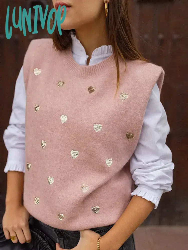 Lunivop Elegant Colorful Sequins Knit Cardigan Women Fashion V Neck Full Sleeve Sweater Coats