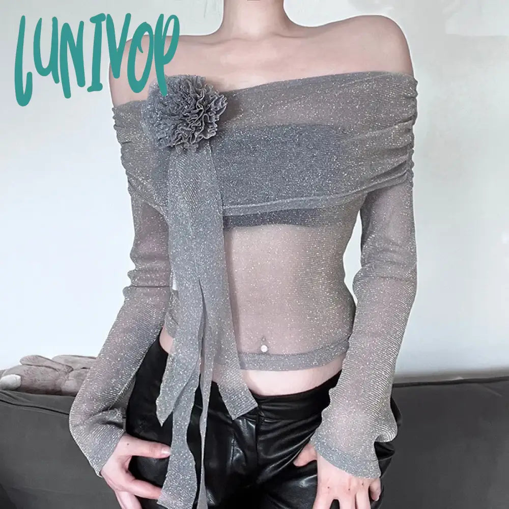 Lunivop Elegant Gentle Mature Beautiful Sexy Perspective All-Match High Street Confident Women’s