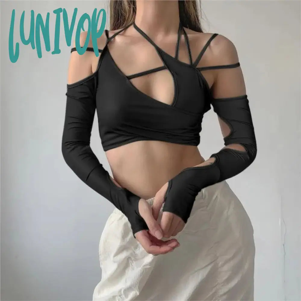 frat outfits Aesthetic Chic T-shirt Top Women's Tops Y2g Gothic Clothing Sexy Slim Fit