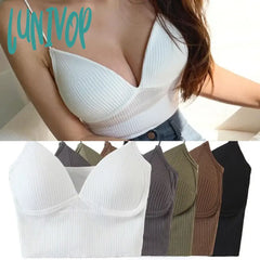 Lunivop French Seamless Camisole Bra For Women Fitness Crop Tops Summer Elegant Sexy All-Match