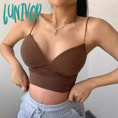 Lunivop French Seamless Camisole Bra For Women Fitness Crop Tops Summer Elegant Sexy All-Match