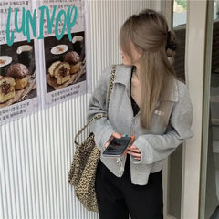 Lunivop Harajuku Streetwear Women Sweatshirts Korean Fashion Oversized Zip Up Cardigan Female