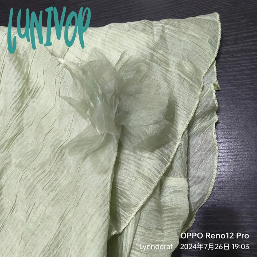 Lunivop New Summer Fairy Halter Prom Dress Women’s Maxi Ruffles Green Party Dresses Backless