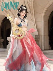 Lunivop Original Hanfu Suit Dunhuang Dress Goddess Ancient Exotic Embroidery Flying Style Retro Han