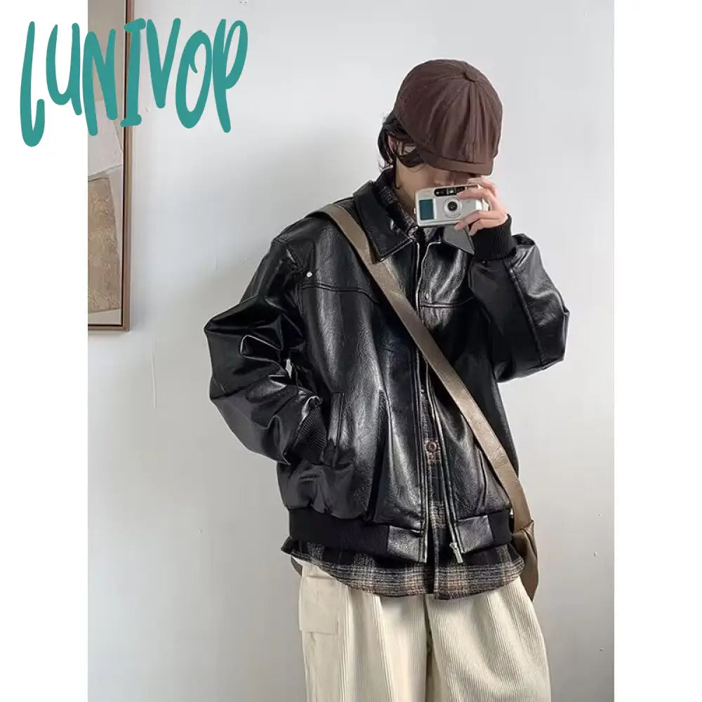 outfit inspo 2024 American High Street Niche Lapel Jacket Men's and Women's Retro Loose All-Match Trendy Casual Jacket