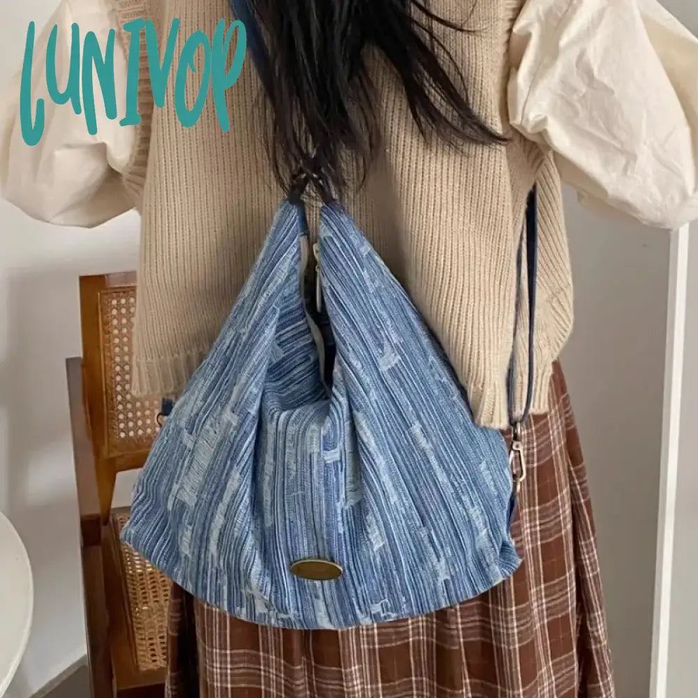 Lunivop Plaid Red Shoulder Bag For Women Elegant Casual College Style Large Capacity Backpack Cute