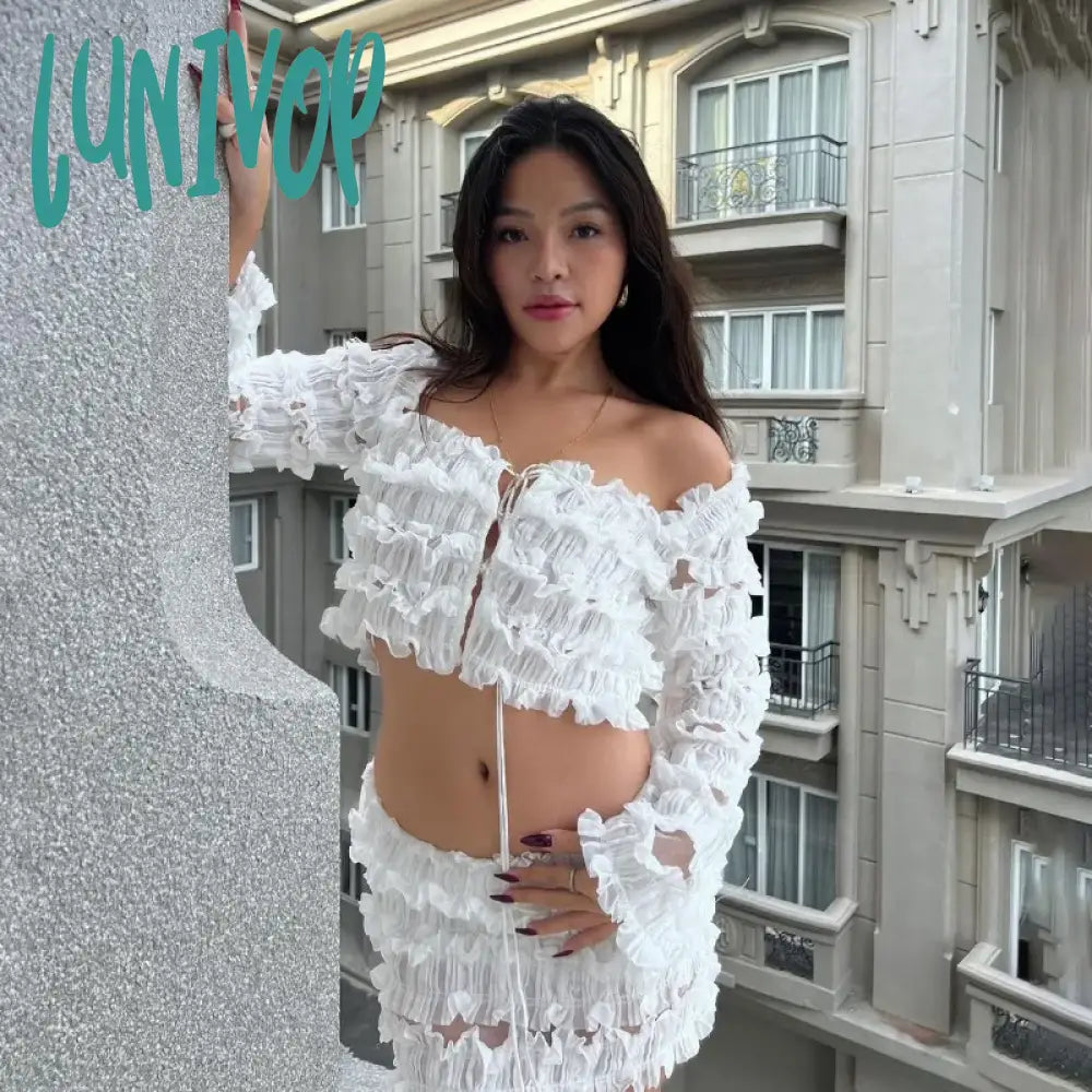 Lunivop Sexy Denim Crop Top For Women Deep V-Neck Button-Down Backless Vintage Solid Hot Gril Y2K