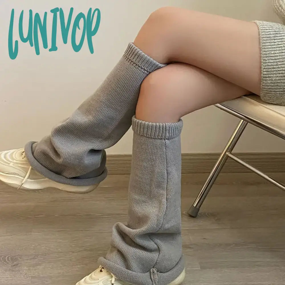 Lunivop Sexy Leopard Print Fur Leg Warmers Y2K Socks Thigh High Harajuku Boot Cuffs Zebra Lolita