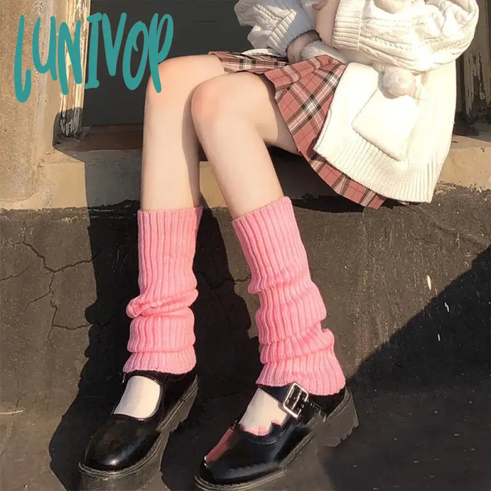 Lunivop Sexy Leopard Print Fur Leg Warmers Y2K Socks Thigh High Harajuku Boot Cuffs Zebra Lolita