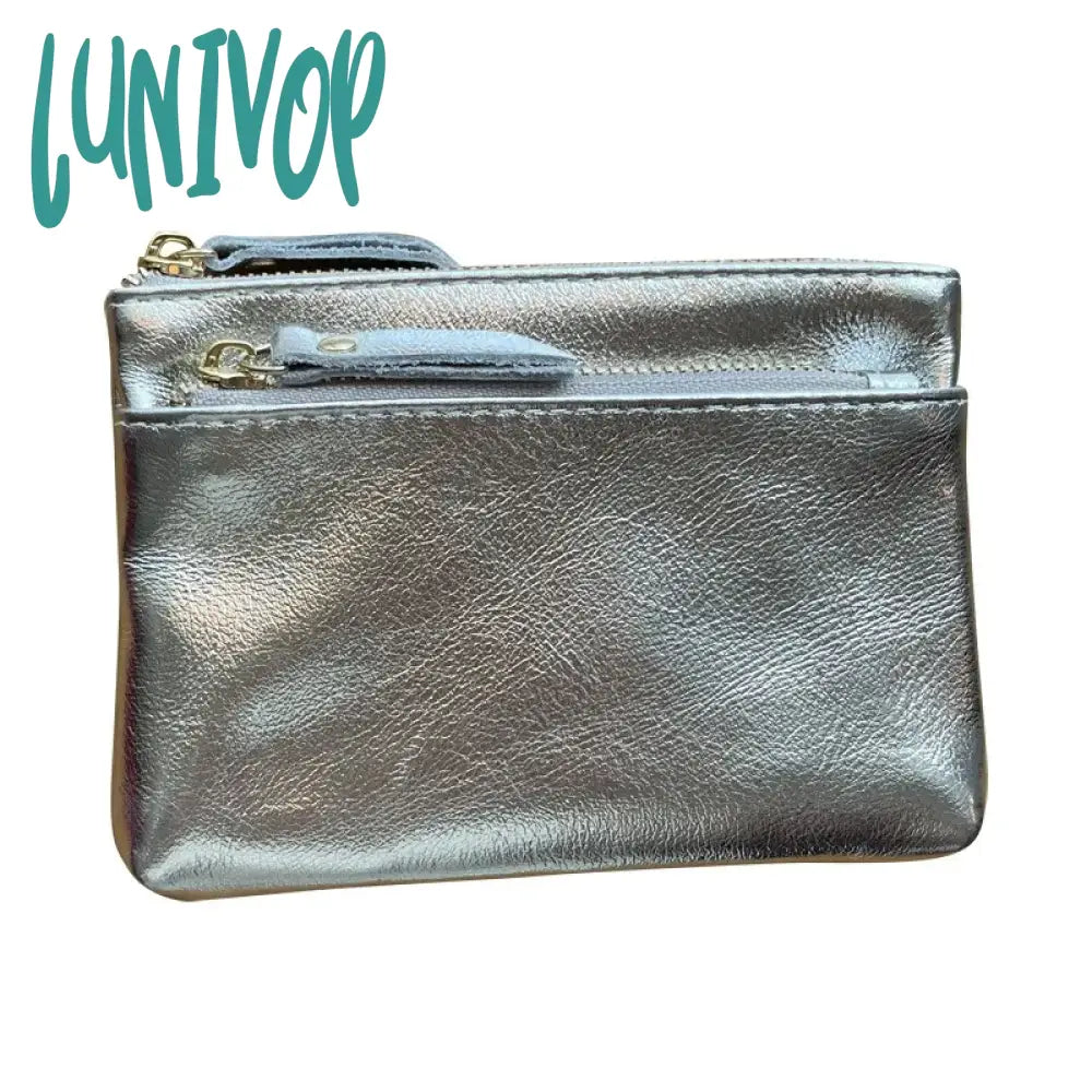 Lunivop Silver Fashion Wallets For Women Vintage Summer Small Korean Style Card Wallet Elegant Y2K