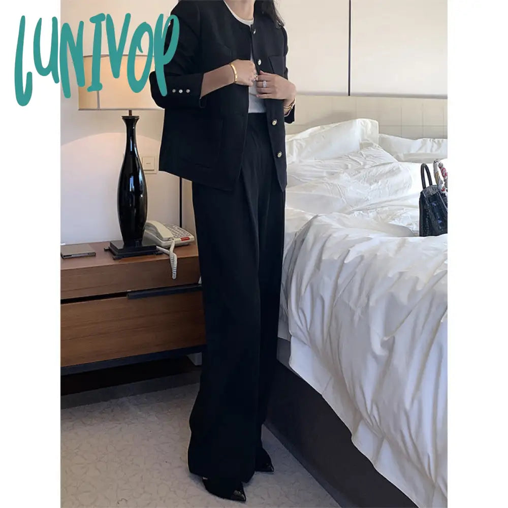 summer outfits inspo Casual Suit Pants Women's 2024 New Wide-Leg Pants Draping High Waist Slimming Summer Ice Silk Mopping Pants