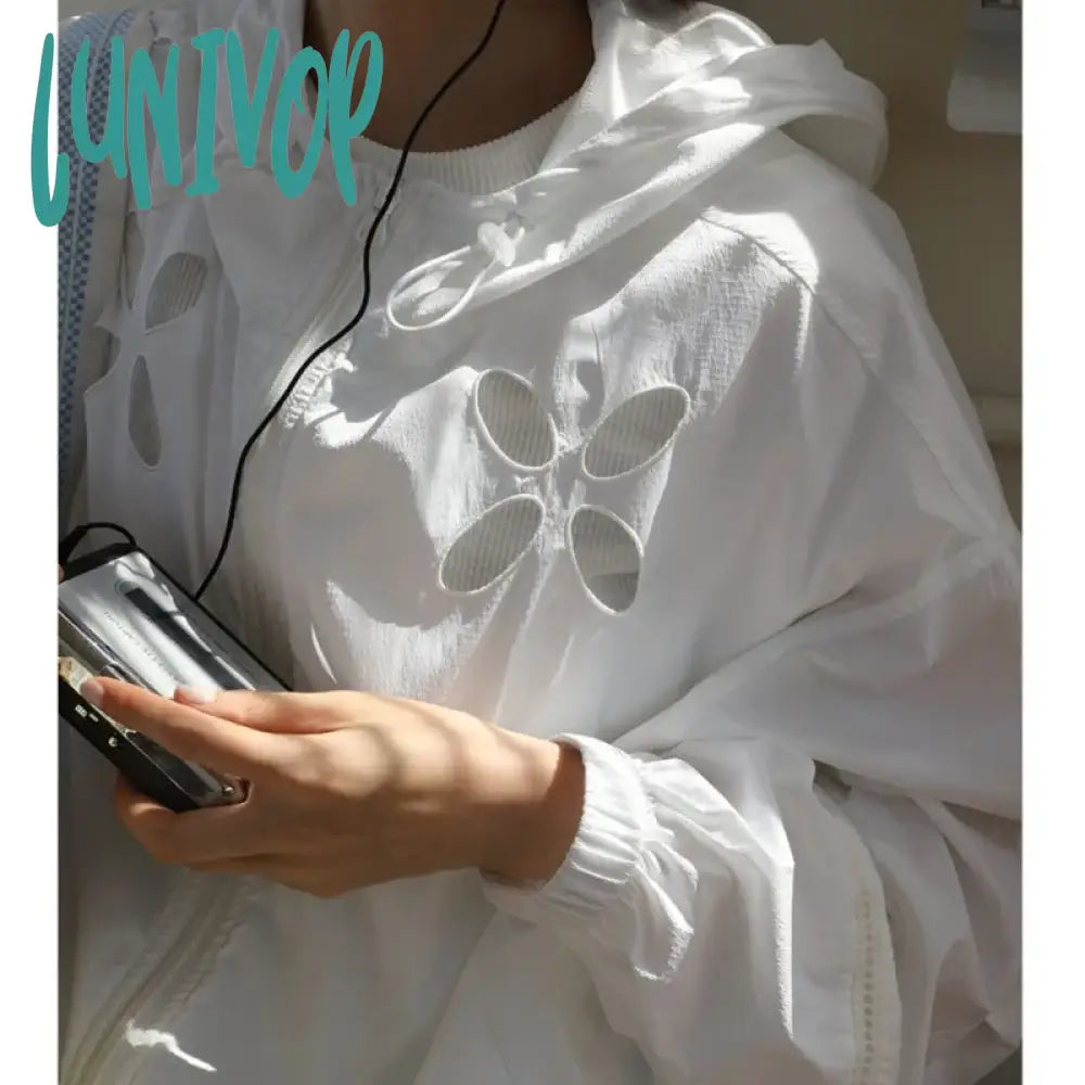 Lunivop Vintage Windbreakers Jacket Women Korean Fashion Summer Preppy Style Jackets Harajuku