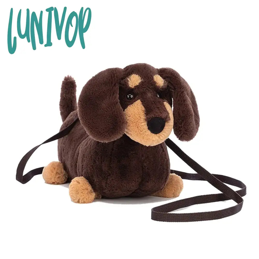 Lunivop Women Cute Funny Plush Doll Dog Shoulder Bag Girl New Casual Crossbody Furry Puppy