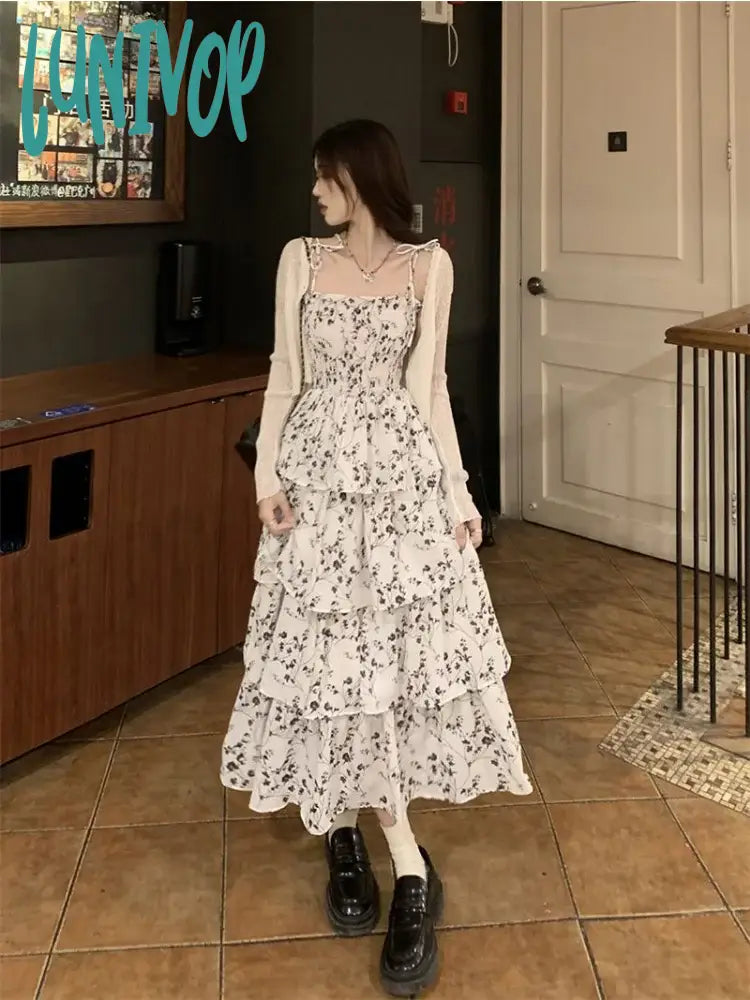 Lunivop Y2k Fairycore White Graduation Dress Women Korean Style One Pi lunivop Lunivop Y2k Fairycore White Graduation Dress Women Korean Style One Pi lunivop