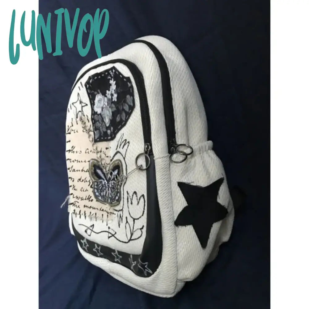 Lunivop Y2K Womens Backpack Japanese Style Original Luxury School Backpacks Vintage Fashion Casual